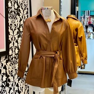 🌺Marc New York Carmel Pleather Jacket